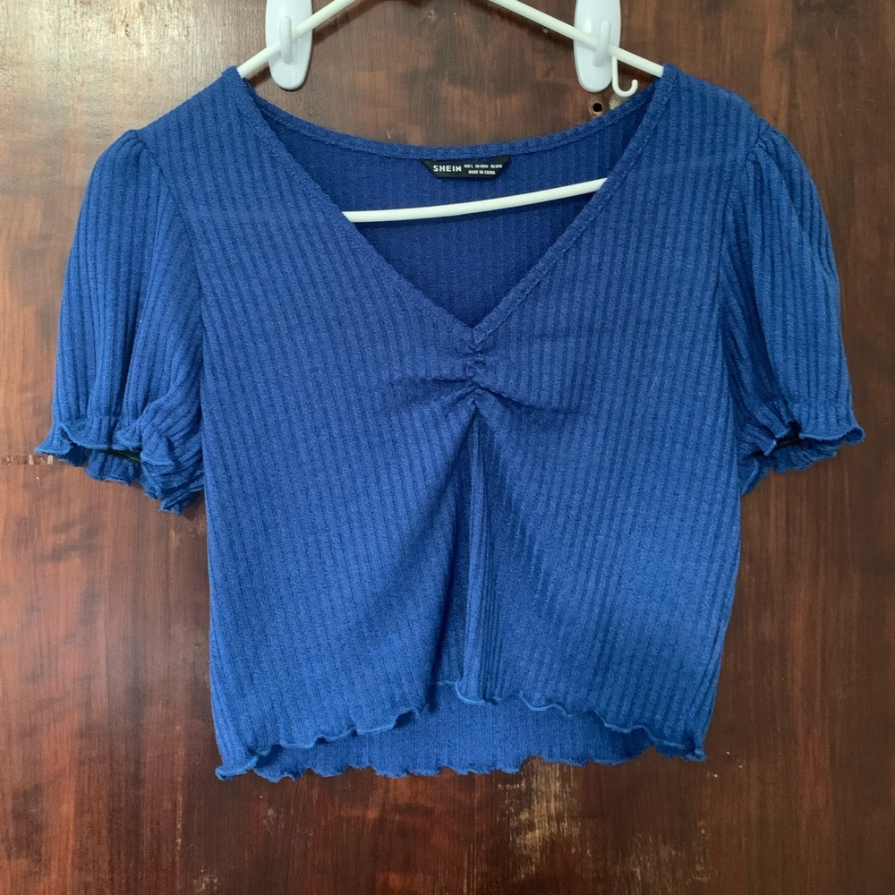 Blue Royal Crop Top